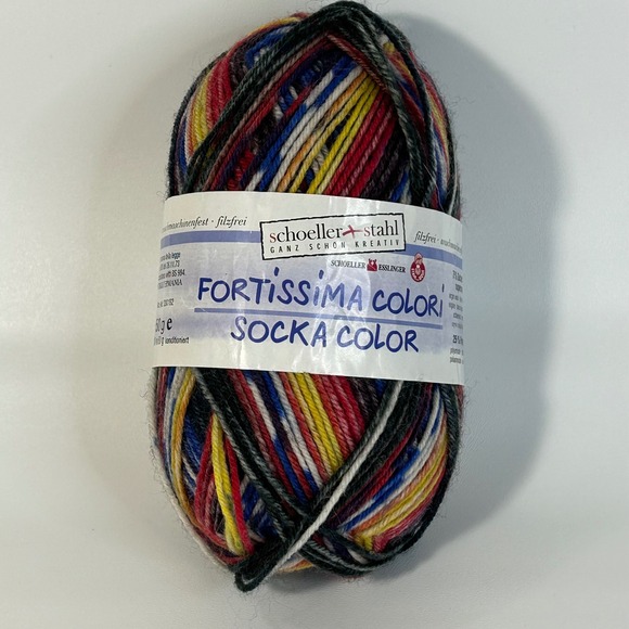 Schoeller Stahl Other - Schoeller Stahl Fortissima Colori Sock Yarn 50g Wool Blend Multicolor